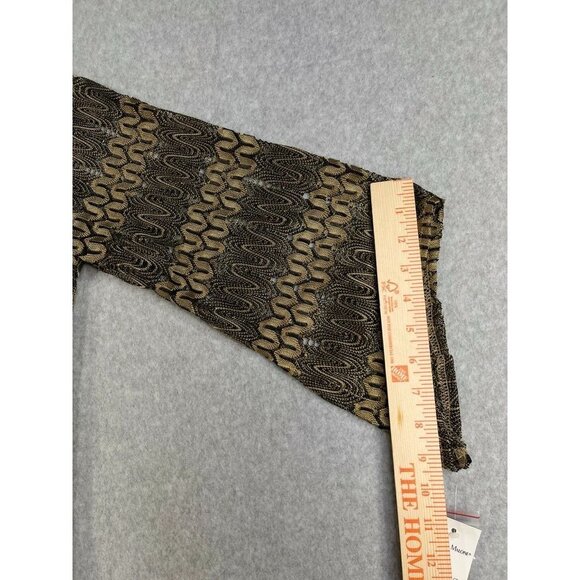 NWT Rebecca Malone Lace Overlay Metallic Gold Flowy Size Xl - Picture 14 of 14